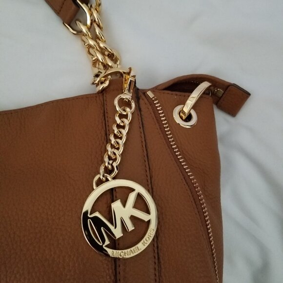 Michael Kors Brown Leather Handbag Shoulder Bag - Picture 2 of 12